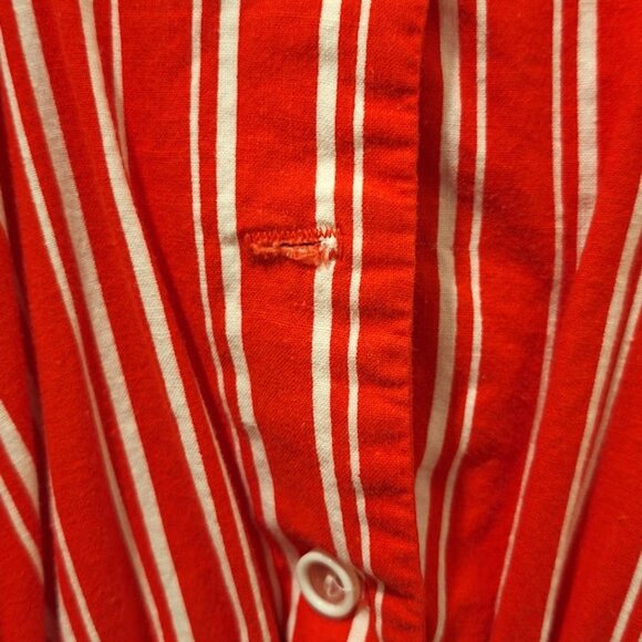 Vintage Rosani San Francisco Stripped Red Midi Dress - Picture 5 of 5